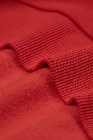 Sweat regular com capuz - Vermelho