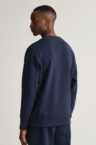 Sweat em algodão biológico - Azul-marinho