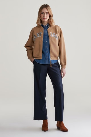 Bomber relaxado - Bege