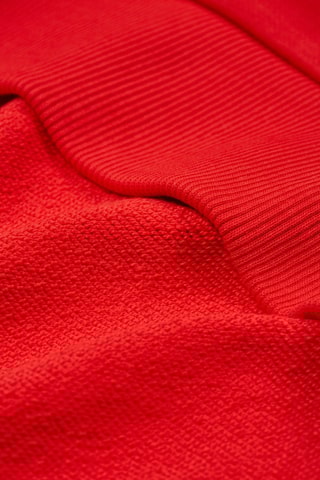 Sweat regular com capuz - Vermelho