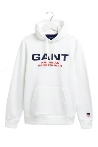 Sweat regular com capuz - Branco