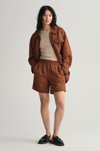 Bermudas de linho - Camel