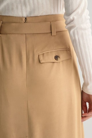 Saia efeito ilusório - Castanho