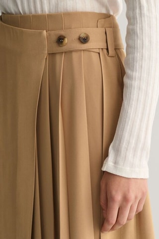 Saia efeito ilusório - Castanho