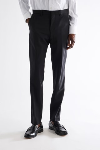 Calças de lã - Preto