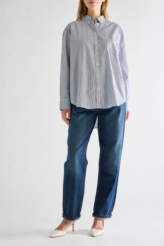 Camisola em algodão biológico - Azul