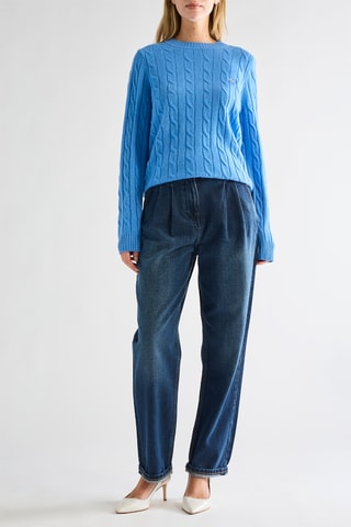 Camisola em lã de cordeiro - Azul