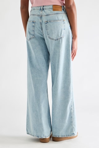 Calças de ganga wide legs - Azul-claro