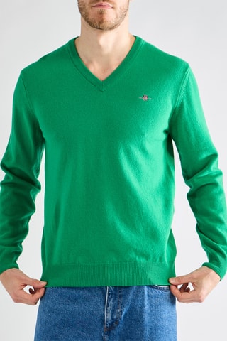 Camisola em lã de cordeiro - Verde