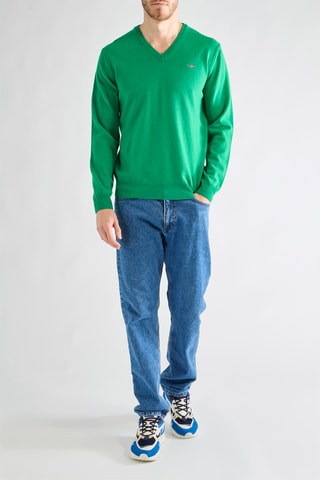 Camisola em lã de cordeiro - Verde