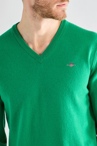 Camisola em lã de cordeiro - Verde