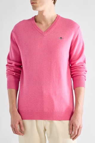 Camisola em lã de cordeiro - Rosa