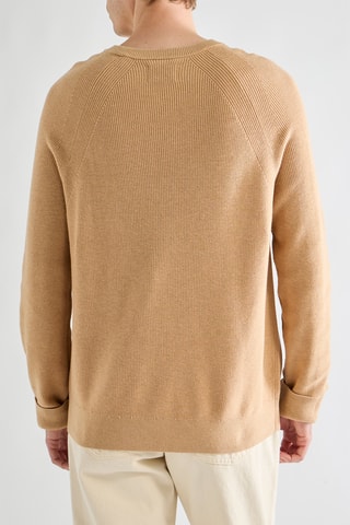 Camisola em lã merino - Bege