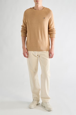 Camisola em lã merino - Bege