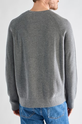 Camisola em lã merino - Cinzento