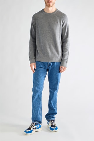 Camisola em lã merino - Cinzento