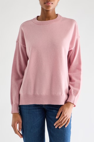 Camisola em lã de cordeiro - Rosa