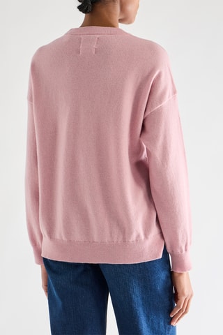 Camisola em lã de cordeiro - Rosa