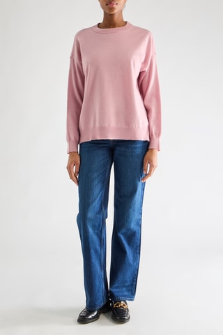 Camisola em lã de cordeiro - Rosa