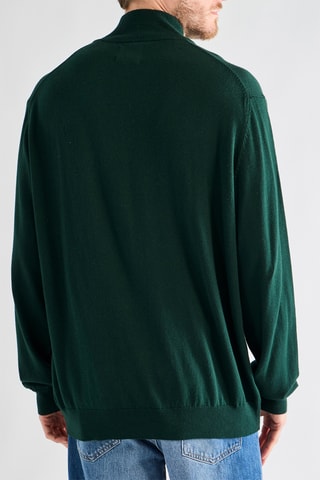 Camisola em lã - Verde-escuro