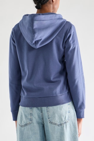 Casaco de malha com capuz - Azul