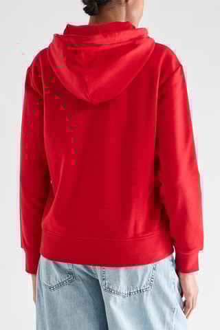 Camisola com capuz - Vermelho