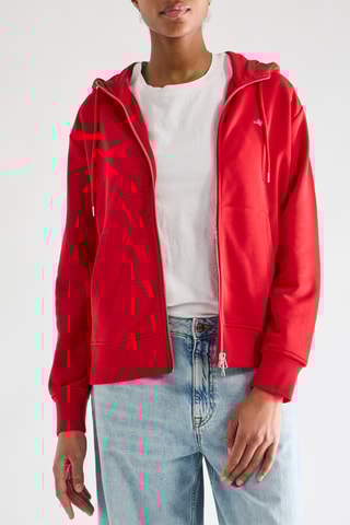 Camisola com capuz - Vermelho