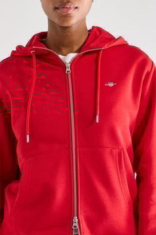 Camisola com capuz - Vermelho