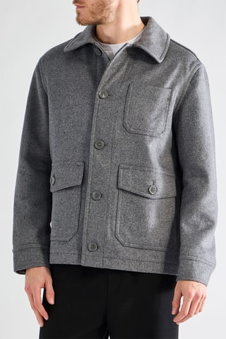 Casaco em lã - Cinzento