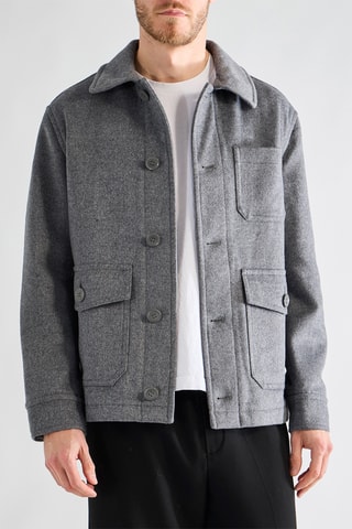 Casaco em lã - Cinzento