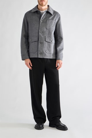 Casaco em lã - Cinzento