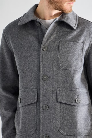 Casaco em lã - Cinzento
