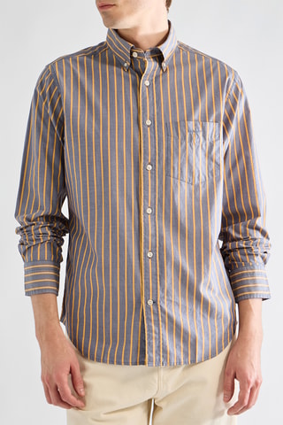 Camisa em algodão biológico - Cinzento