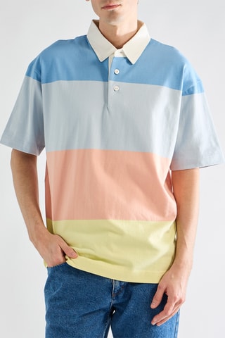 Polo - Azul e branco