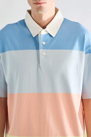 Polo - Azul e branco