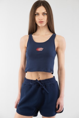 Crop top Sartoria - Azul