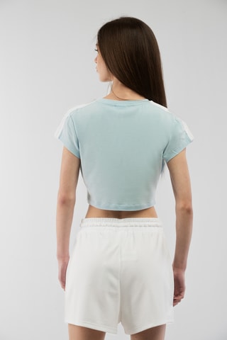 Crop top Stretch - Azul-celeste