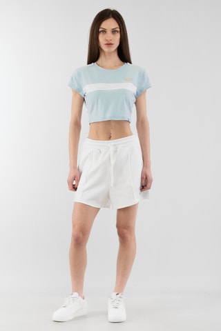 Crop top Stretch - Azul-celeste