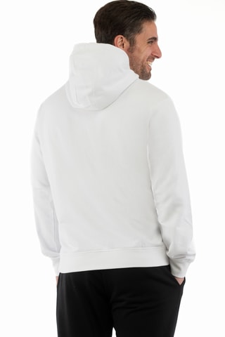 Sweat com capuz Patch - Branco