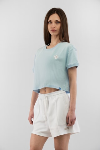 Crop top Sartoria - Azul-celeste