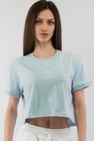 Crop top Sartoria - Azul-celeste