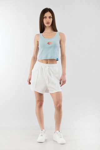 Crop top Sartoria - Azul-celeste