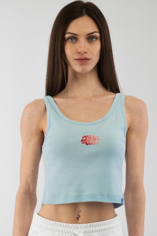 Crop top Sartoria - Azul-celeste