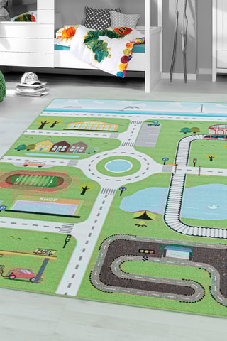 Tapis Play - Vert et gris