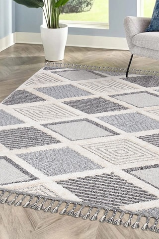 Tapis Valencia 731 - Gris et bleu