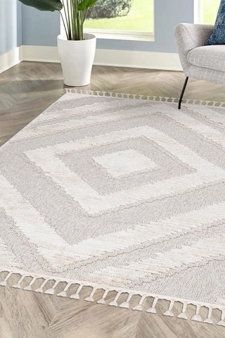 Tapis Valencia 813 -  Crème et gris