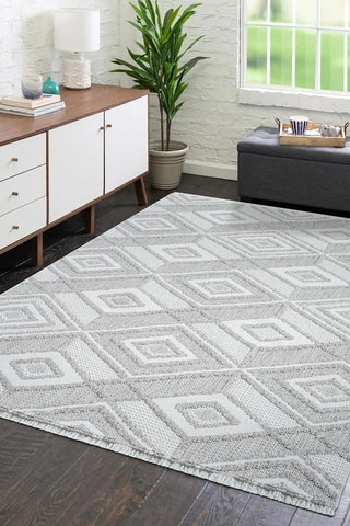 Tapis Lindo 8875 - Gris et beige