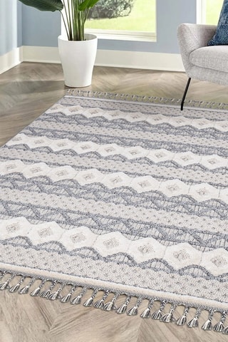 Tapis Valencia 728 - Gris et crème