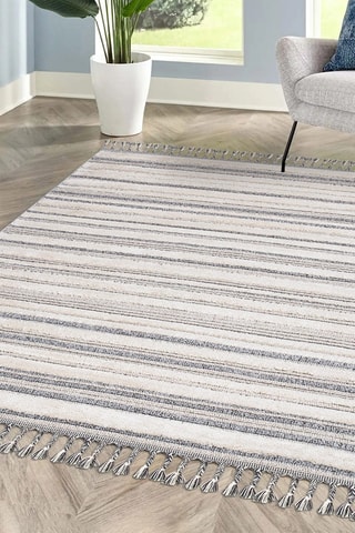 Tapis Valencia 807 - Crème et gris