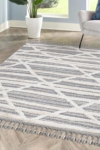 Tapis Valencia 810 - Crème et gris
